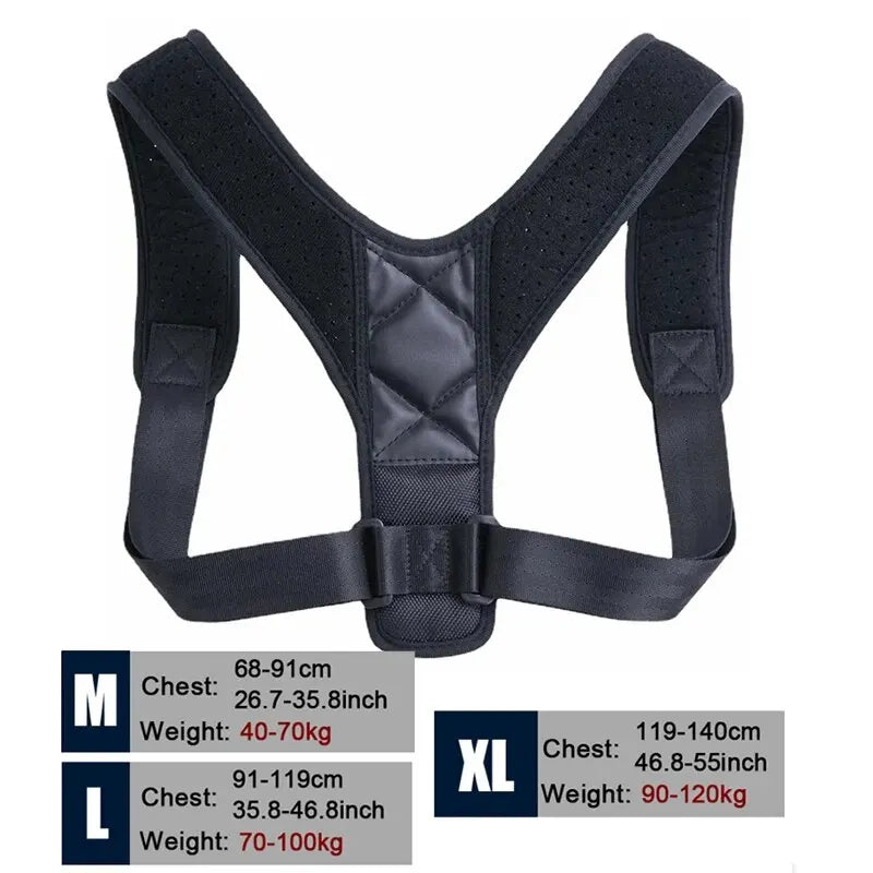 FitCore Posture Corrector - Adjustable Back Support Brace