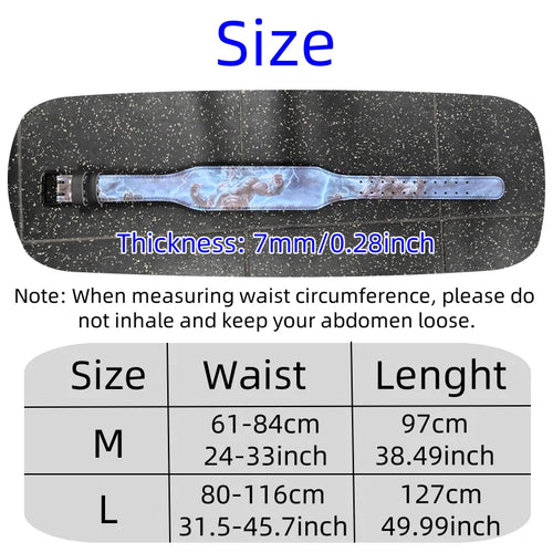 FitCore Weightlifting Belt - Heavy Duty Back support for Gym & Powerlifting